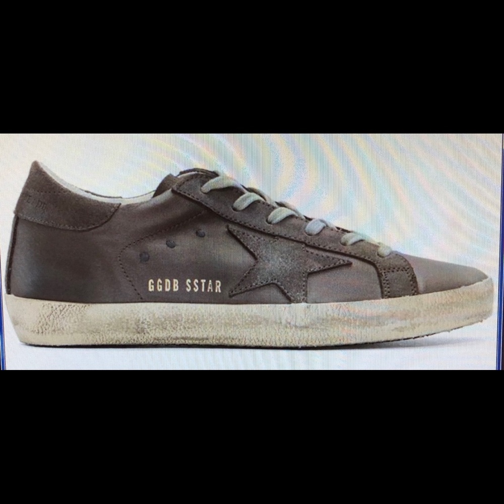 Grey Satin Superstar Sneakers -Golden Goose